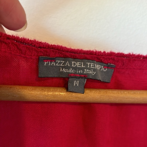 Piazza Del Tempio Linen Midi Dress - Picture 2 of 10